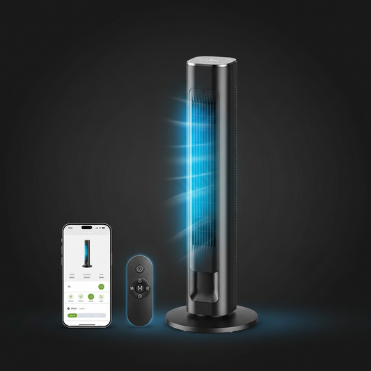 Cendre 36-Inch Smart Tower Fan with WiFi, Voice Control & 90° Oscillation