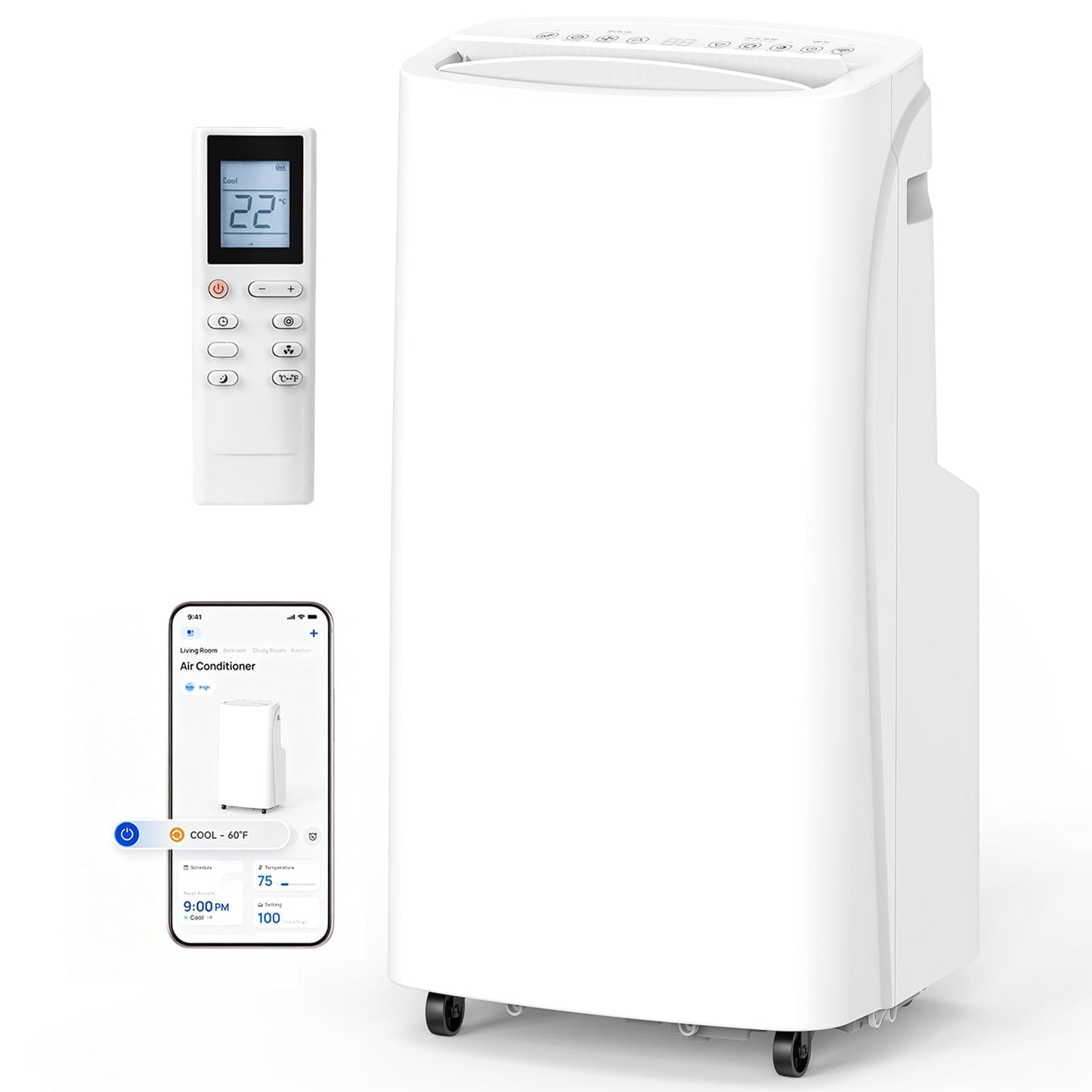 Cendre 3-in-1 Portable Air Conditioner with Complete Window Kit