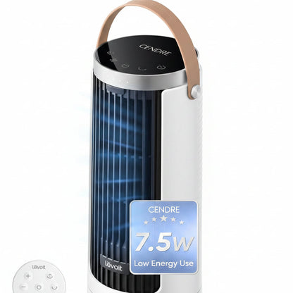 Cendre Quiet 5-Speed Oscillating Tower Fan with Remote