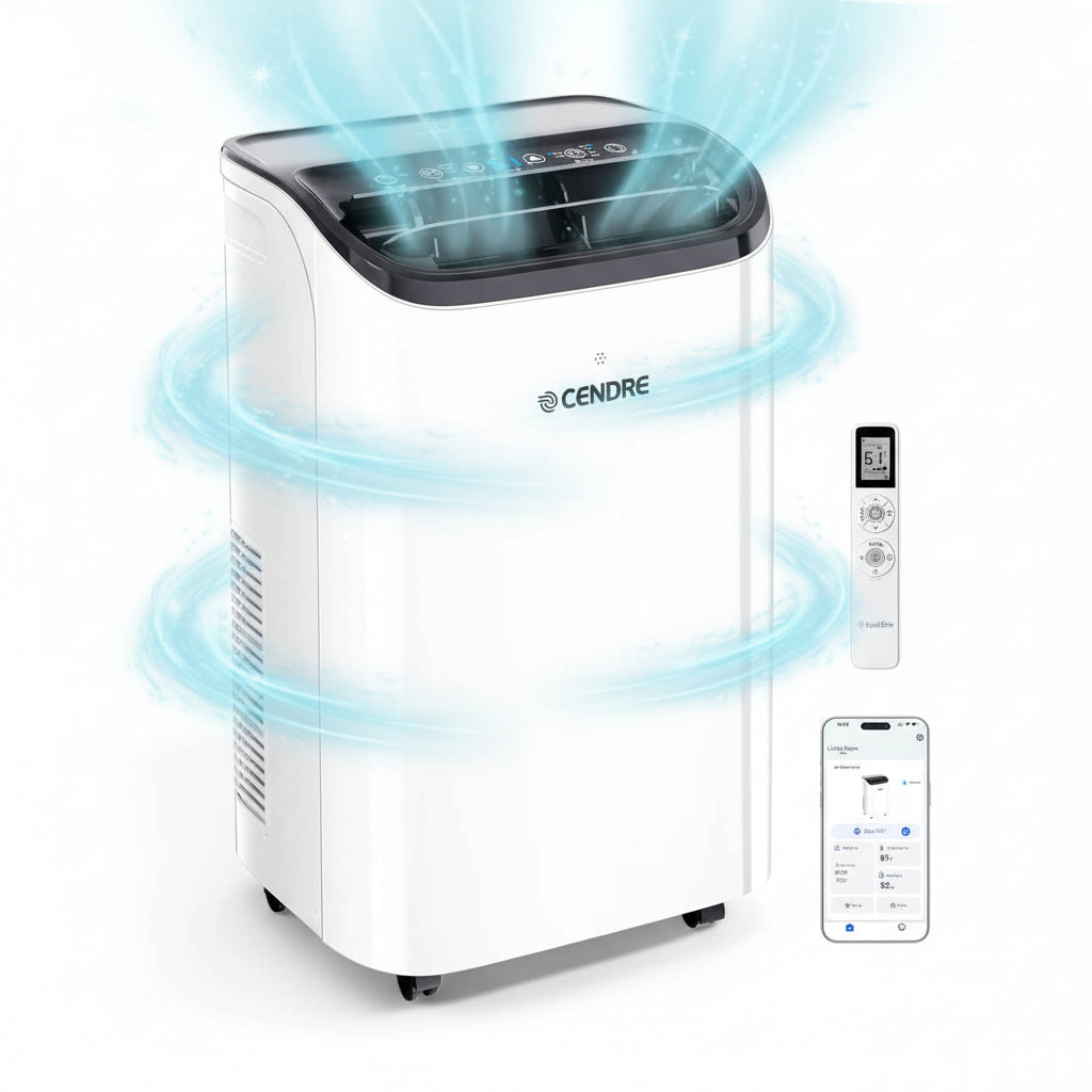 Cendre 14,000 BTU Smart Portable Air Conditioner with WiFi & Remote