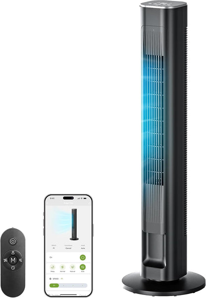 Cendre 36-Inch Smart Tower Fan with WiFi, Voice Control & 90° Oscillation
