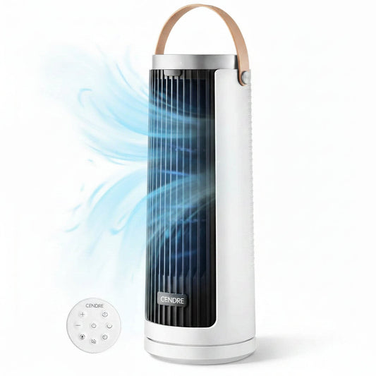 Cendre Quiet 5-Speed Oscillating Tower Fan with Remote
