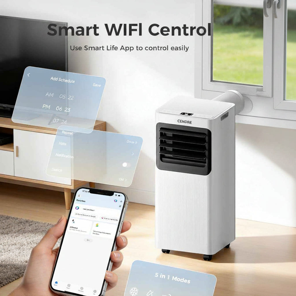 Cendre Pro 16,000 BTU 5-in-1 WiFi Portable Air Conditioner