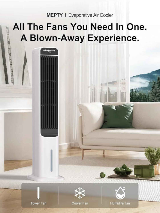 Cendre 3-in-1 Portable Evaporative Air Cooler with 120° Oscillation