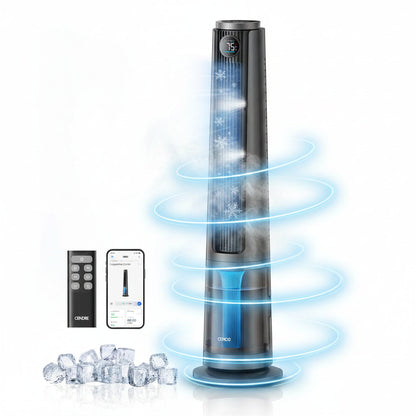 Cendre TurboCool Smart Misting Fan, 10°F Cooling & 34 ft/s Airflow