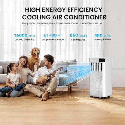Cendre 16,000 BTU 5-in-1 Smart Portable AC with WiFi