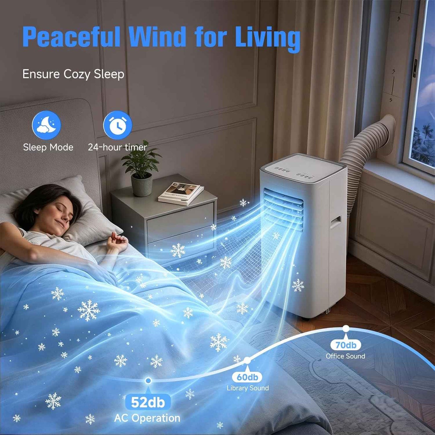 Cendre 3-in-1 Portable Air Conditioner with Complete Window Kit