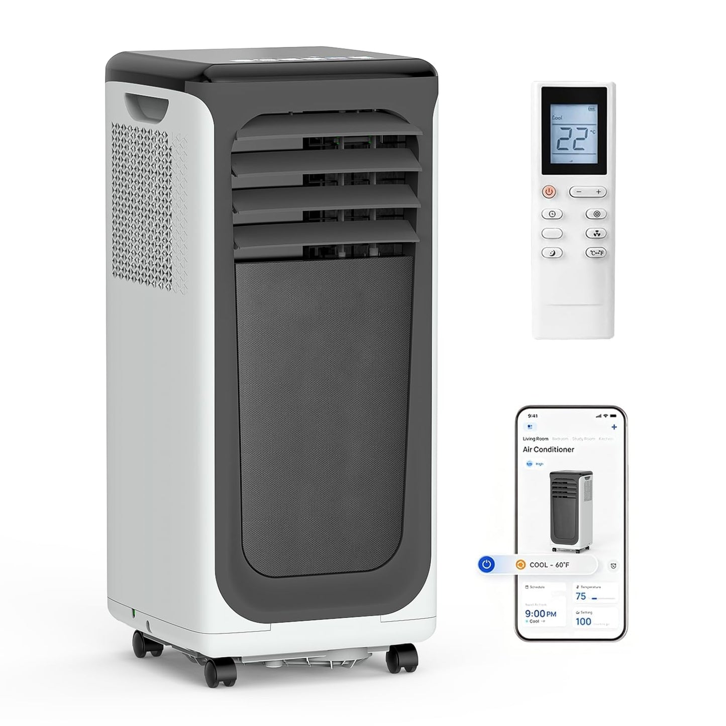 Cendre 3-in-1 Portable Air Conditioner with Complete Window Kit