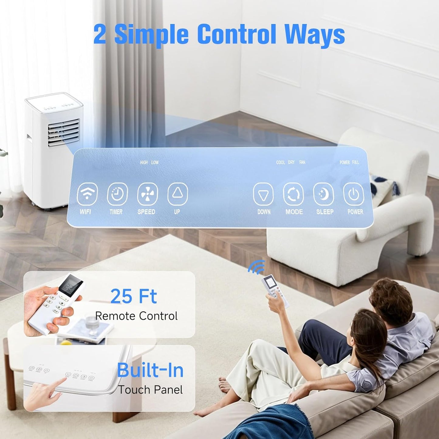 Cendre 3-in-1 Portable Air Conditioner with Complete Window Kit