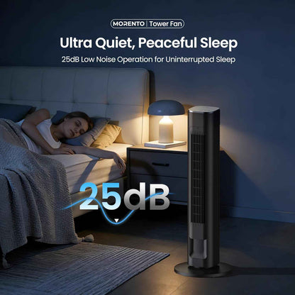 Cendre 36-Inch Smart Tower Fan with WiFi, Voice Control & 90° Oscillation