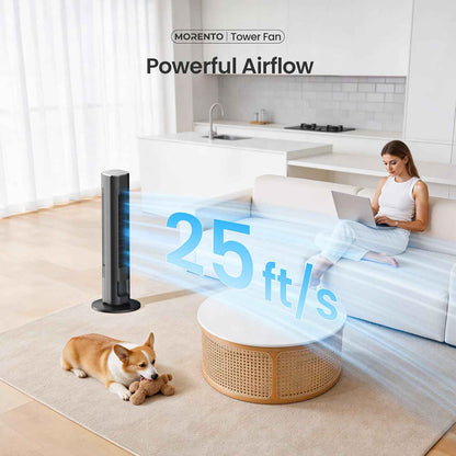 Cendre 36-Inch Smart Tower Fan with WiFi, Voice Control & 90° Oscillation