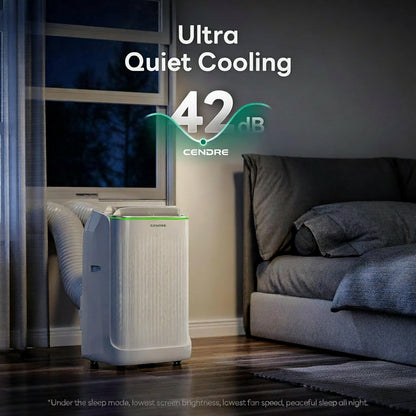 Cendre Smart Inverter Portable AC, 14,000–16,000 BTU, Ultra-Quiet