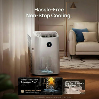 Cendre 12,000 BTU Smart Portable Air Conditioner, Quiet Operation